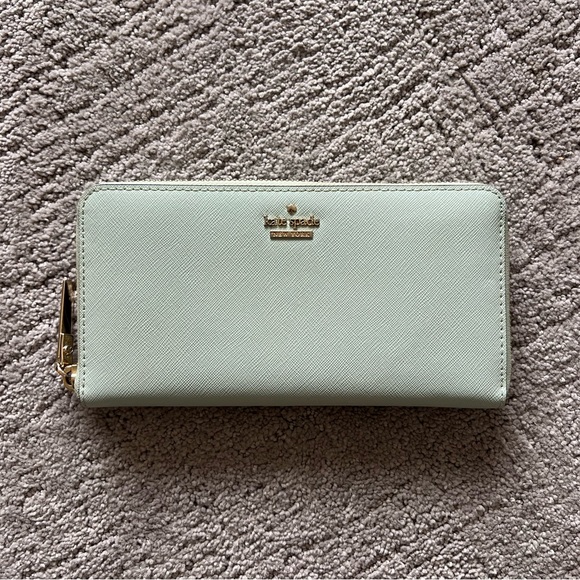 kate spade Handbags - Kate Spade Mint Green Wallet